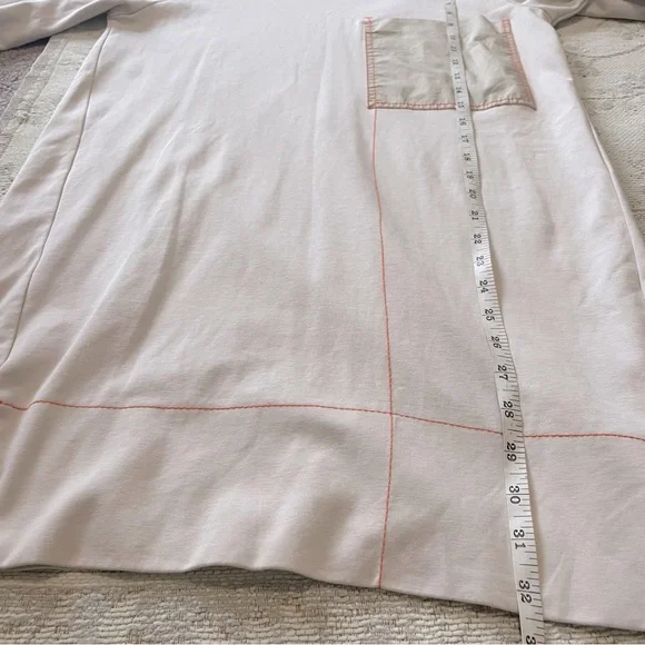 COS contrast stitch dress Light Beige with Orange Stitching Size Extra Small - Picture 15 of 16